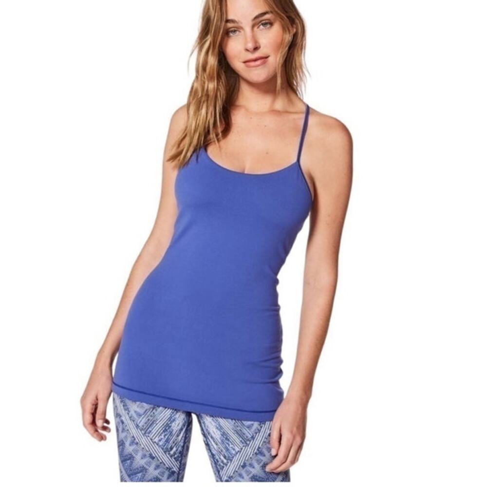 Lululemon Power Pose‎ Tank Top Y Back Blue Purple Size 10